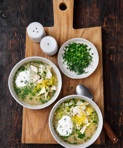 Tzatziki Lemon Chicken Soup Recipe