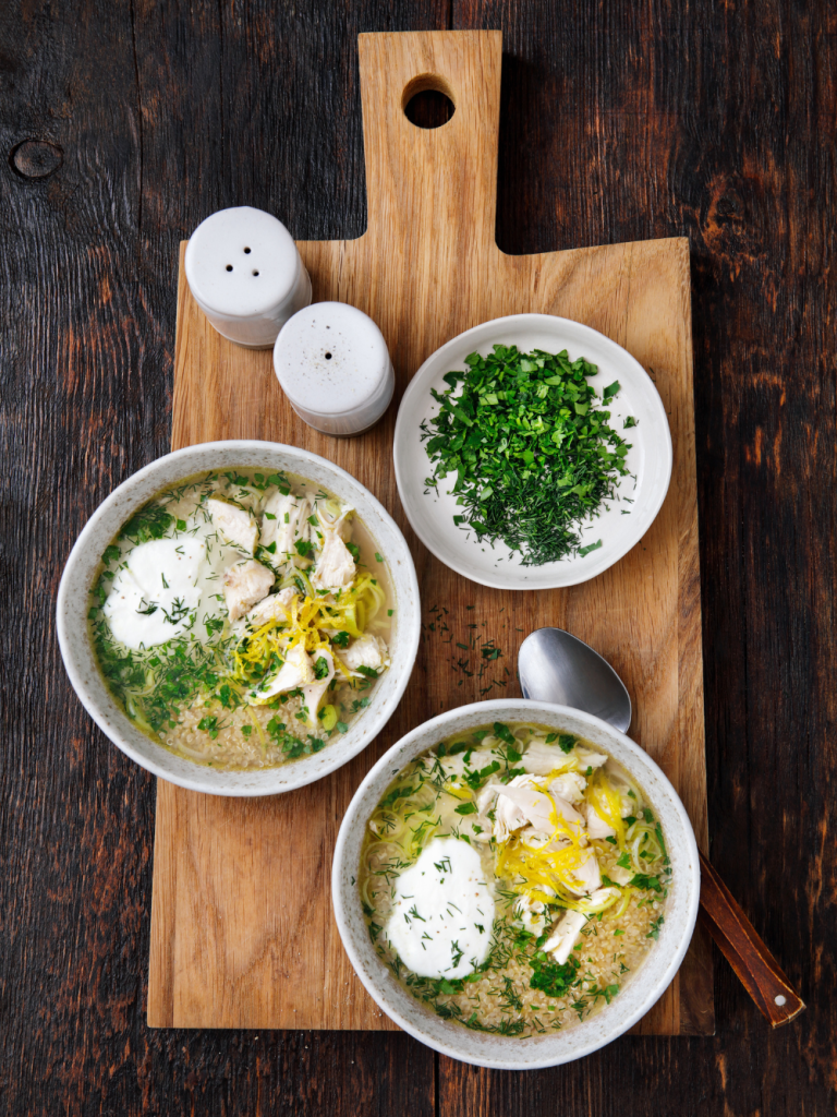 Tzatziki Lemon Chicken Soup Recipe