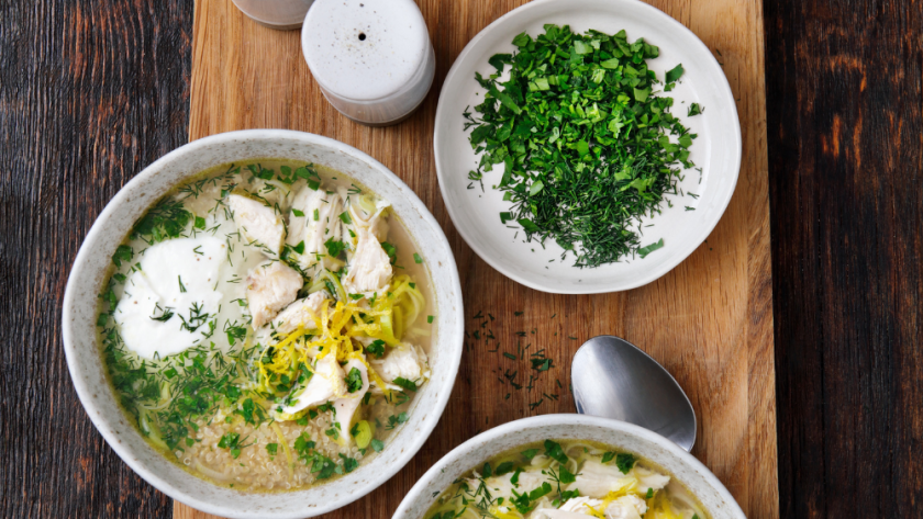 Tzatziki Lemon Chicken Soup Recipe