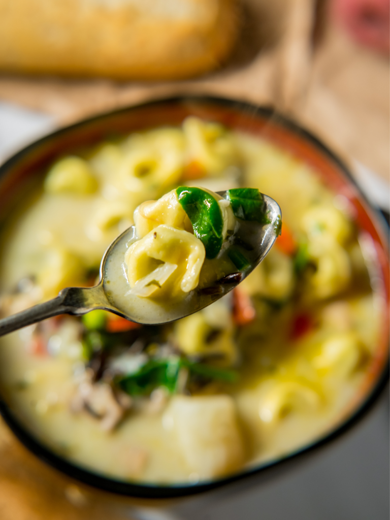 Crock Pot Creamy Tortellini Soup