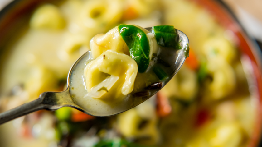 Crock Pot Creamy Tortellini Soup