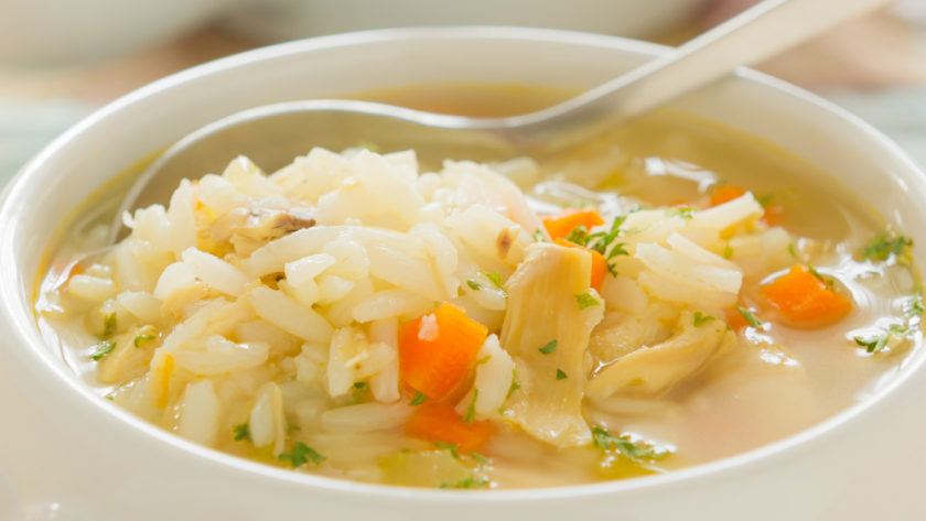 Cheesy Chicken and Rice Soup