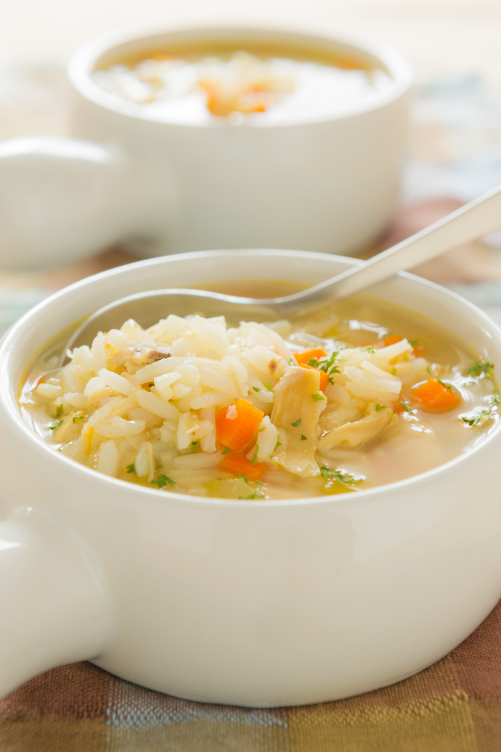 Cheesy Chicken and Rice Soup