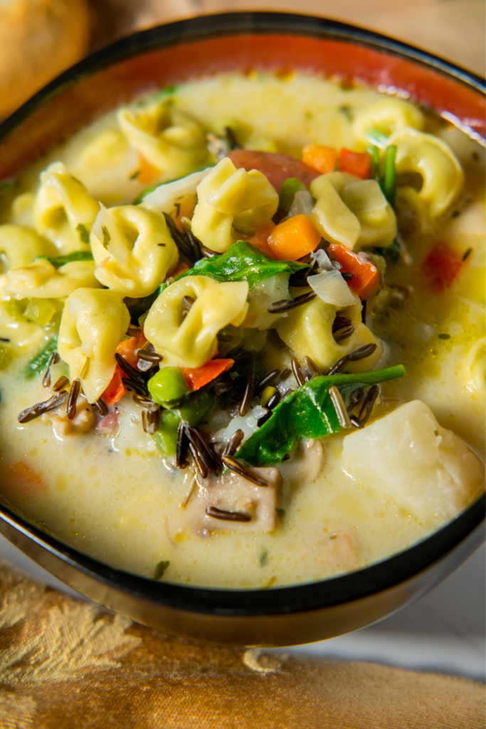 Crock Pot Creamy Tortellini Soup