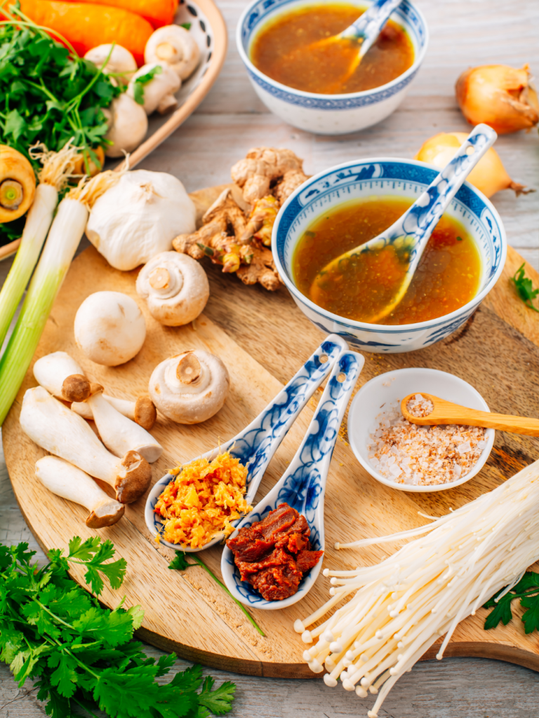 Chicken Ginger Miso Soup - Happy Ladles