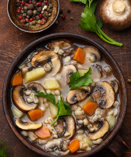 Barley and Mushroom Soup Recipe