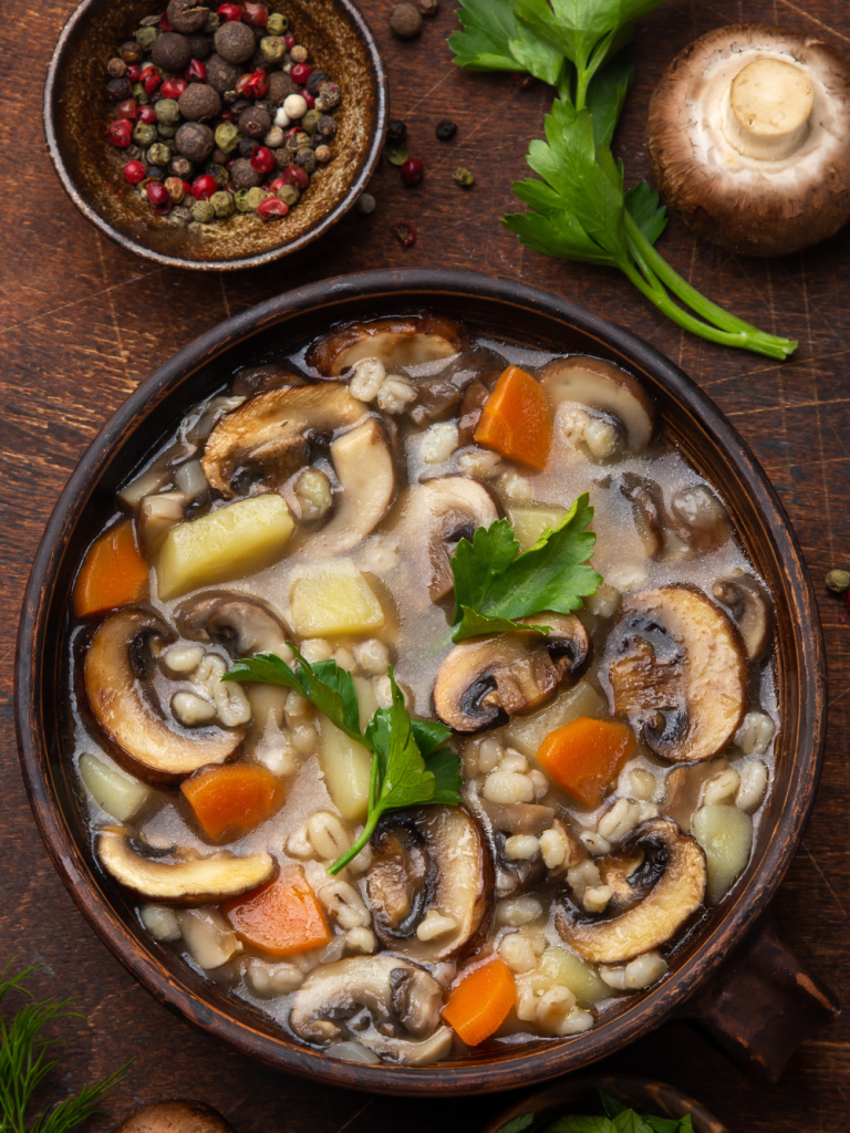 Barley and Mushroom Soup Recipe